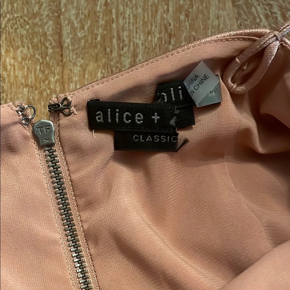 NWT Alice + Olivia Julietta Slip Dress in Burn Rose - Picture 6 of 9